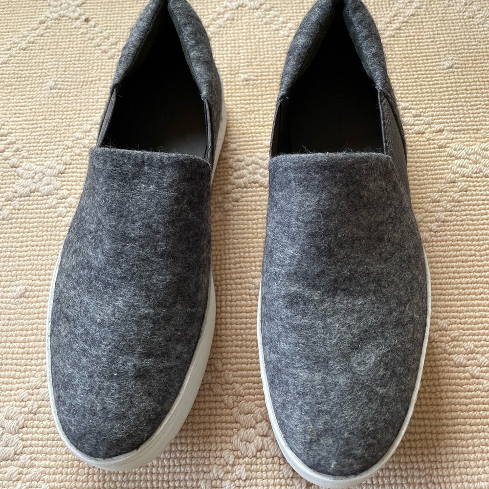 Vince platform slip ons